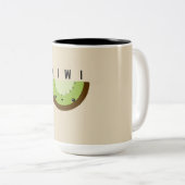 かわいい|のキーウィ|のマグ ツートーンマグカップ (正面右)
