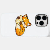 かわいい ふわふわ ねむねむ キツネ Case-Mate iPhoneケース (裏面 (横))