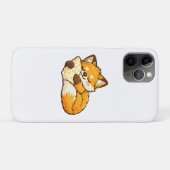 かわいい ふわふわ ねむねむ キツネ Case-Mate iPhoneケース (裏面(横))