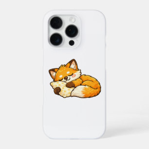 かわいい ふわふわ ねむねむ キツネ iPhone 16 PROケース