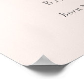 かわいい ほっぺた 赤ちゃん クマ 風船 女の子 ロゴ ベビー ポスター (角)