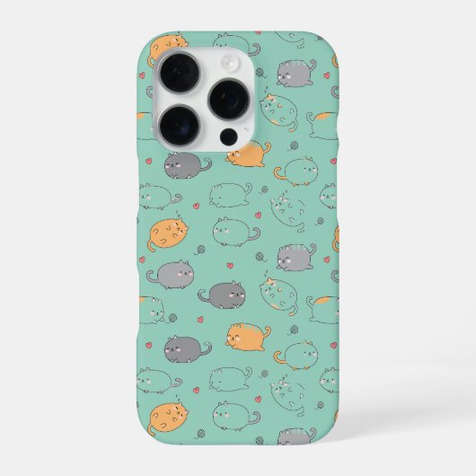 かわいい＆ほのぼの眠りネコの夢柄iPhoneケース iPhoneケース (裏面)