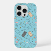 かわいい＆ほのぼの眠り猫の夢柄iPhoneケース iPhoneケース (裏面)