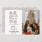 かわいい みにくい セーター メリークリスマス ホリデー 写真 シーズンカード (正面/裏面)