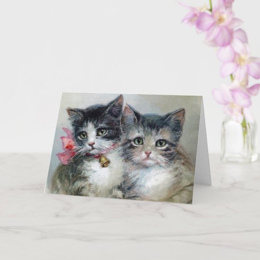 かわいい&もっとかわいい、愛らしい子猫たち、 カード (蘭)
