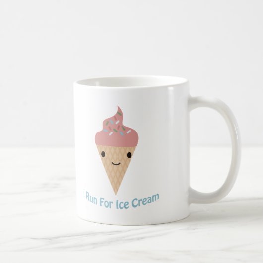 かわいい!アイスを買いに走る コーヒーマグカップ (右)