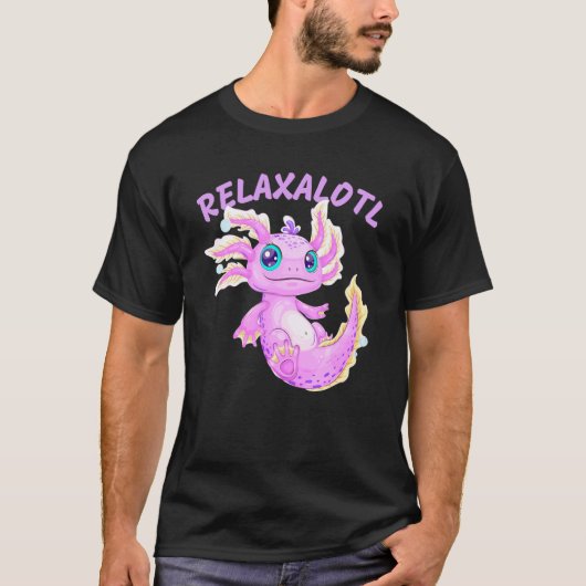 かわいい アショロトル Tシャツ (正面)