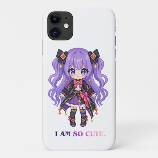 「かわいい」アニメキャラ スマホケース Case-Mate iPhoneケース (裏面)