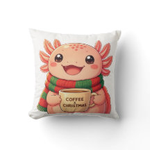 かわいい アホロートル コーヒー クリスマス アクセント