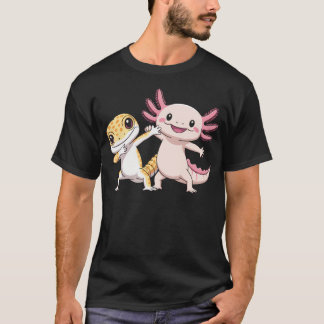 かわいい アホロートル ヒョウモントカゲモドキ ダンス Tシャツ