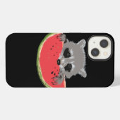かわいい アライグマ iPhoneケース (裏面横)