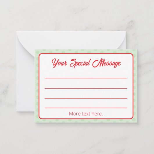 かわいい!イエーイエー!クリスマスだよ 猫 ノートカード (裏面)