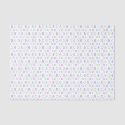 かわいい&イースターカラフル卵パターンパーティーギフト 薄葉紙 (正面)