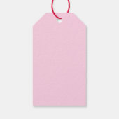 かわいい　ウサギ　キャラクター　ハート ギフトタグ (裏面)