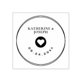 かわいい&エレガントな結婚式差出人住所ゴム印 ラバースタンプ (インプリント)