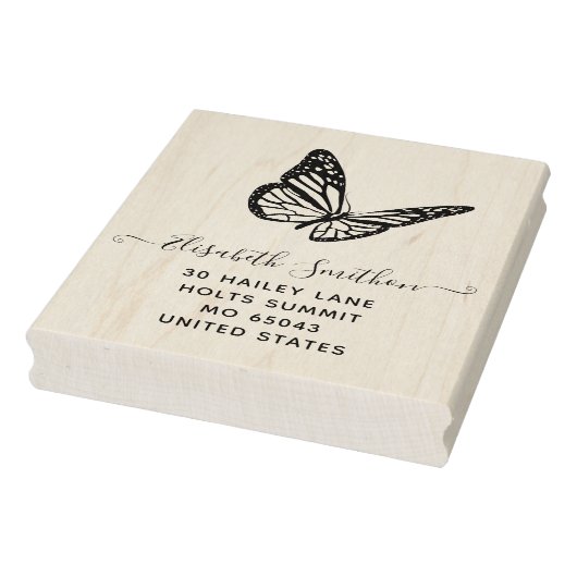 かわいい エレガントな 蝶の動物 パーソナル ステーショナリー ラバースタンプ (スタンプ)