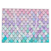 かわいい，エレガント,ガーリーピンク，誕生日,抱き枕 ラージペーパーバッグ (裏面)