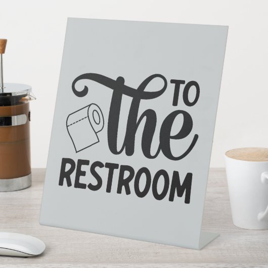 かわいい エレガント トイレへ トイレ 台座サイン (インサイチュ)