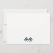 かわいい エレガント 青 レース カー 子供 誕生日 すべての年齢 ノートカード (裏面)