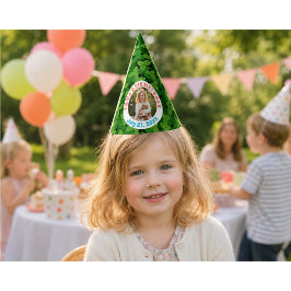 かわいい オリジナル グリーン リーフ 写真 誕生日 パーティーハット