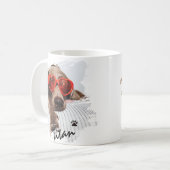 かわいい オリジナル ペット 写真 コーヒーマグカップ (正面左)