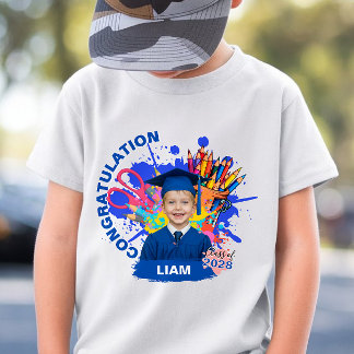 かわいい オリジナル 写真 幼稚園 卒業 Tシャツ
