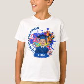 かわいい オリジナル 写真 幼稚園 卒業 Tシャツ (正面)