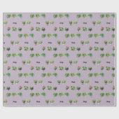 かわいい オリジナル 名前 植物好き ラッピングペーパー (フラット)