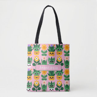 かわいい オリジナル 鉢植え プリント トートバッグ
