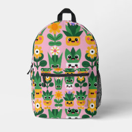 かわいい オリジナル 鉢植え プリント プリントバックパック