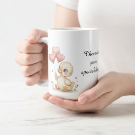 かわいい オーダーメイドのアヒルの子のマグカップ コーヒーマグカップ