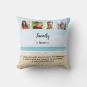 かわいい オーダーメイド ファミリーフォト クッション (正面)