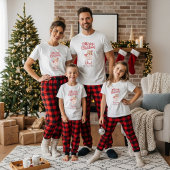 かわいい オーダーメイド “メリークリスマス” ファミリーロンT Tシャツ
