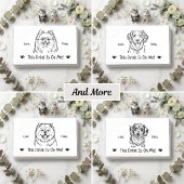 かわいい オーダーメイド 犬の結婚式 ドリンクチケット エンクロージャーカード
