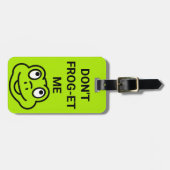 かわいい「カエルと私」カエルの荷物タグ子供へ ラゲッジタグ (正面横)