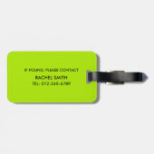 かわいい「カエルと私」カエルの荷物タグ子供へ ラゲッジタグ (裏面横)