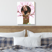 かわいい カスタム 家族の写真 キャンバスプリント (インサイチュ (寝室))