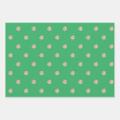 かわいい，カラフルイースターバニー，卵チキン，休日 ラッピングペーパーシート (正面2)