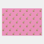 かわいい，カラフルイースターバニー，卵チキン，休日 ラッピングペーパーシート (正面)