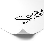 かわいい&カラフルシーホース水彩プリント ポスター (角)