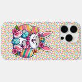 かわいい&カラフルハワイアン/トロピカルイースターバニー Case-Mate iPhoneケース (裏面 (横))