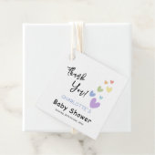 かわいい&カラフルハートベビーシャワー フェイバータグ (インサイチュ)