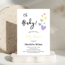 かわいい&カラフルハートベビーシャワー