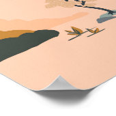 かわいい&カラフル動物&ユニコーン柄 ポスター (角)