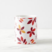 かわいい&カラフル紅葉パターン コーヒーマグカップ (中央)
