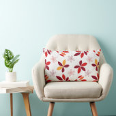 かわいい&カラフル紅葉パターン ランバークッション (椅子)