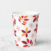 かわいい&カラフル紅葉パターン 紙コップ (裏面)