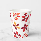 かわいい&カラフル紅葉パターン 紙コップ (左)