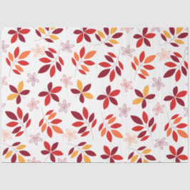 かわいい&カラフル紅葉パターン 薄葉紙