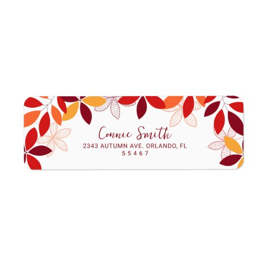 かわいい&カラフル紅葉フェスティバル ラベル (正面)